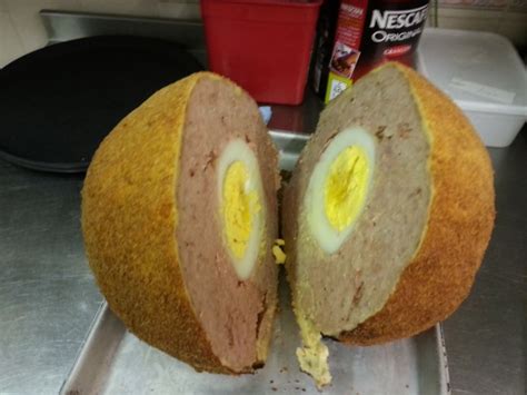 Creator Of Worlds Biggest Scotch Egg Says They Dont Count As A Meal Metro News