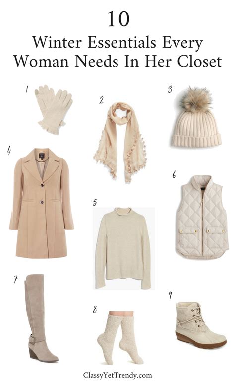 10 Winter Essentials Every Woman Needs In Her Closet Classy Yet