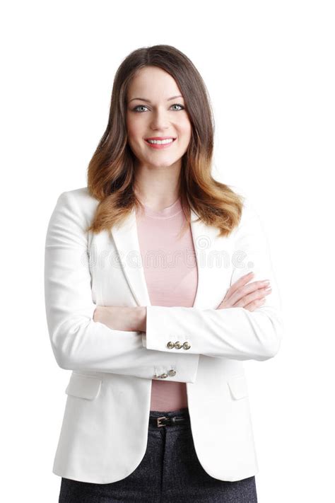 Smiling Young Businesswoman Stock Photo Image Of Businesswoman