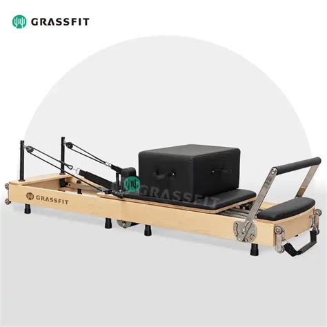 Multi Functional Wooden Folding Pilates Reformer Machine Foldable Core