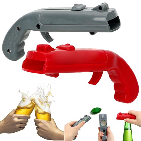New Cap Gun Beer Opener Bottle Launcher Drink Shooter Shoots Over 5