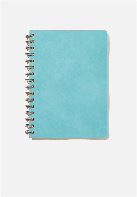 A5 Dot Daily Scribe Notebook Dusty Turquoise Typo Organisation