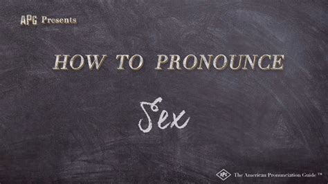 How To Pronounce Sex Real Life Examples Youtube