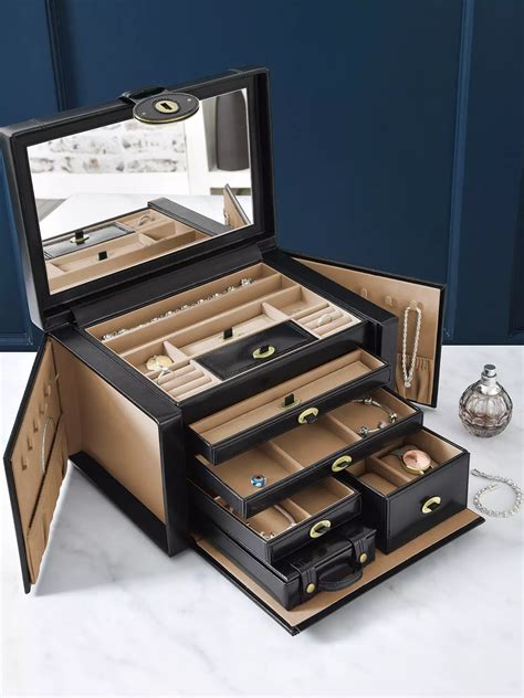 Dulwich Designs Heritage Extra Large Jewellery Box Black At John Lewis
