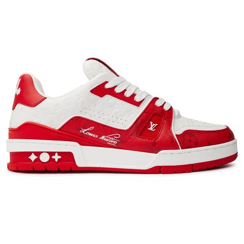 Louis Vuitton Lv Trainer 54 White Red Sneaker Crepslocker