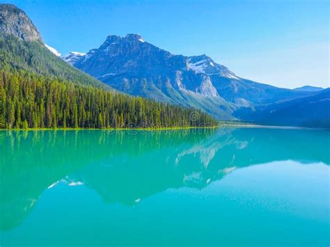 Emerald Lake In Yoho National Park Bc Canada Stock Image Image Of