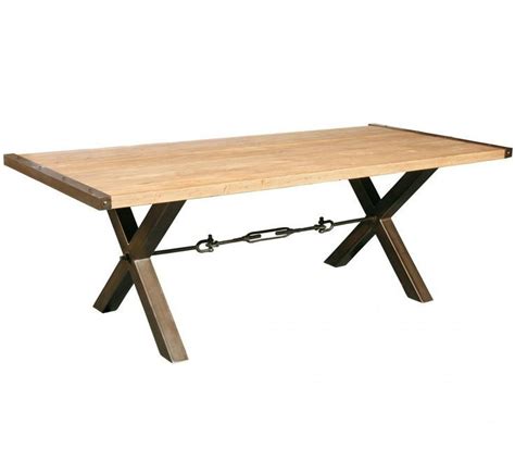 Check spelling or type a new query. Table with X legs and turnbuckle, metal detail on ends ...