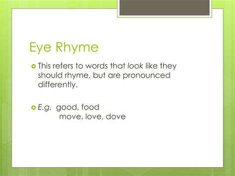Ppt Vocabulary Types Of Rhymes Powerpoint Presentation Free Download Id 2352664