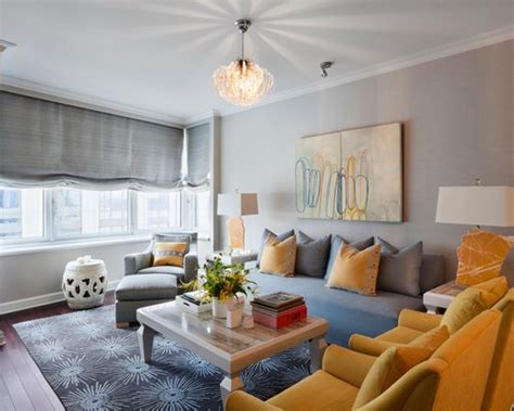 Gray And Yellow Living Room Houzz