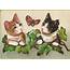 Antique Images Vintage Victorian Die Cut 2 Clip Art Of Cats From 