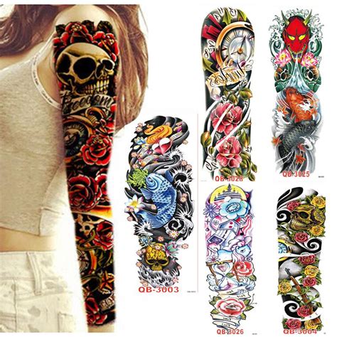 Buy durable custom silicone wristbands and bracelets from our online store at the best rates. Temporary Tattoo Sleeve Waterproof Tattoos For Men Women Metal Stickers Transfer Flash Tattoo ...