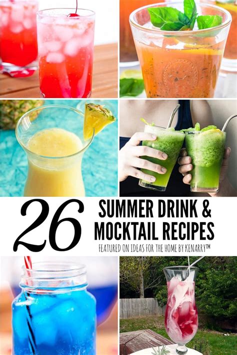 26 Summer Drink And Mocktail Recipes Ideas For The Home