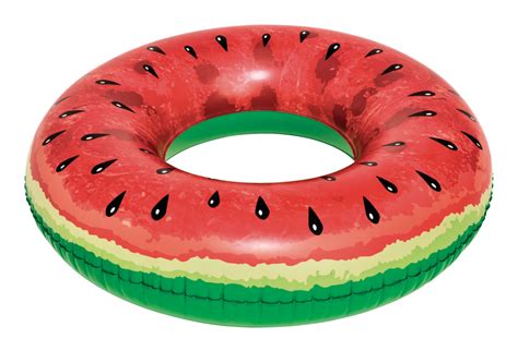h2ogo ™ inflatable round watermelon pool swim tube float 47 in party city