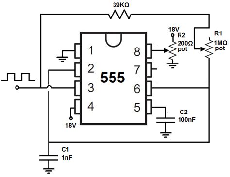 555 Timer Circuit Function Generator Circuit Diagram