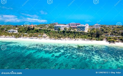 White Beach Boracay Island Philippines Tropical Paradise Stock Photo