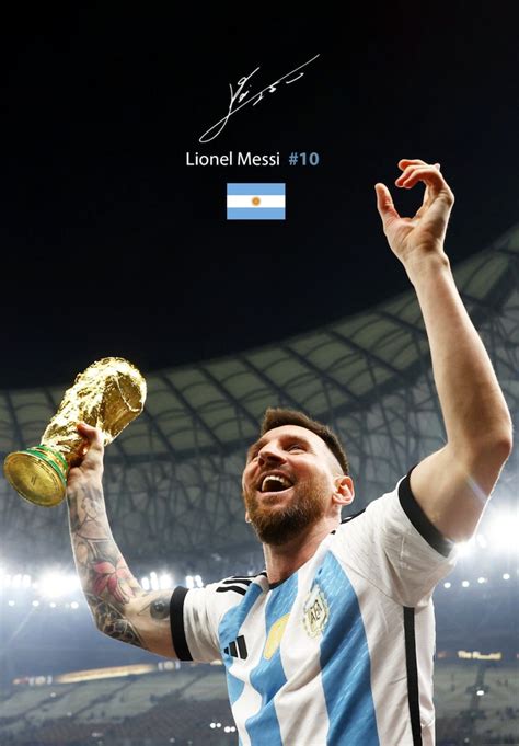 Lionel Messi World Cup 2022 Canvas Argentina Football Etsy Australia