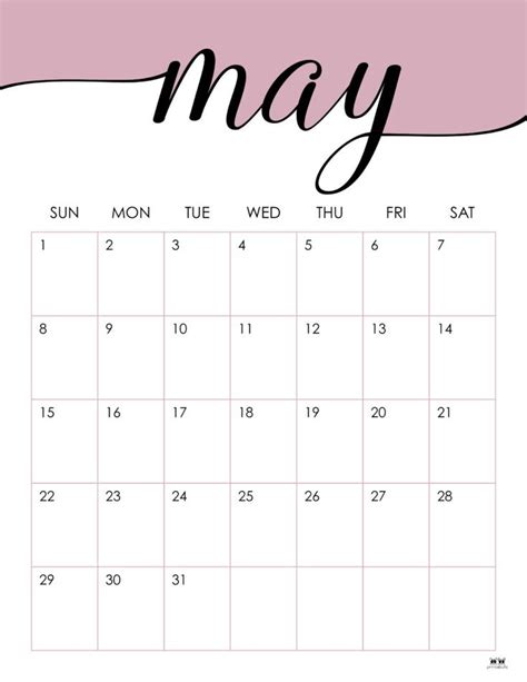 Printable May 2022 Calendar Style 12 In 2022 Calendar Printables May