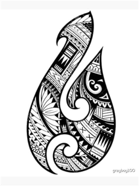 An Authentic And Traditional Tribal Tattoo Of The New Zealand Maori A