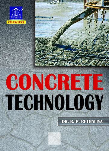 Concrete Technology, मैकेनिकल इंजीनियरिंग बुक - Charotar Publishing