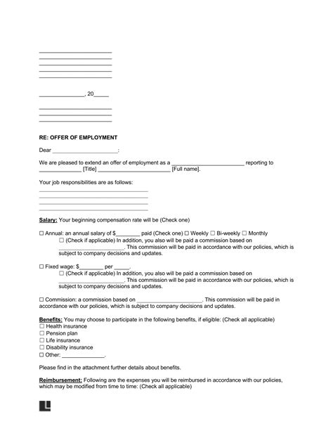 Free Job Offer Letter Templates Pdf And Word Downloads