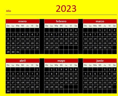 Calendario 2023 En Excel Blog Aplica Excel Contable