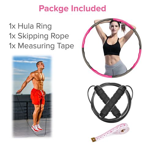 Weighted Hula Hoops Adults Fitness And Weight Loss Workout Etsy