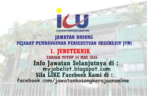 1,229 likes · 8 talking about this · 2,234 were here. Jawatan Kosong Pejabat Pembangunan Persekutuan Negeri (ICU ...