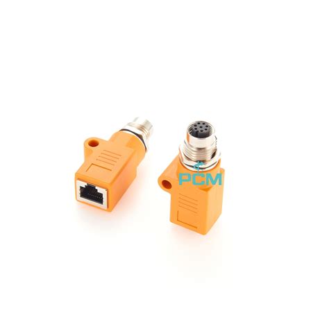 Ethernet Receptacle M12 A Coded Female To Rj45 Jack Back Mountpremier