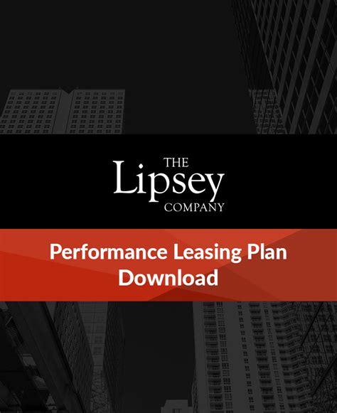 Performance Leasing Plan The Lipsey Company