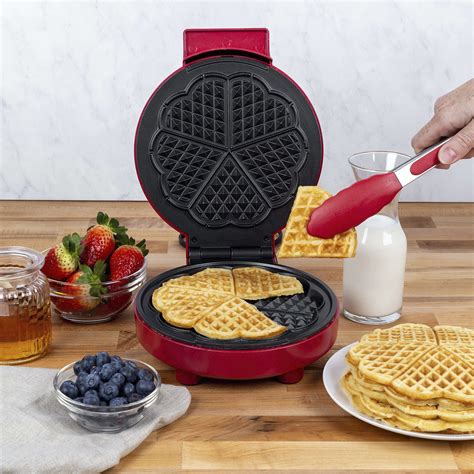 Kalorik Heart Shaped Waffle Maker Red Onestopplus