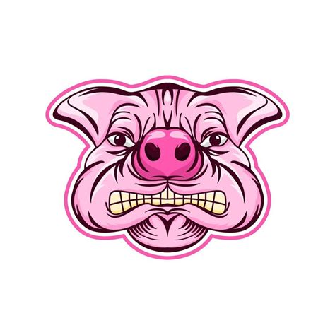 Pig Head Logo 3016930 Vector Art At Vecteezy