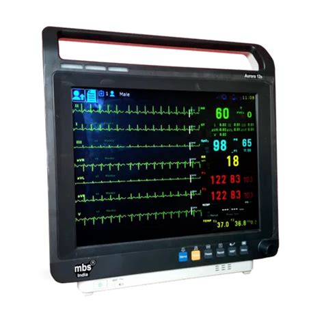 Brand Mbs India Aurora 2 Parameter Patient Monitor Display Size 15
