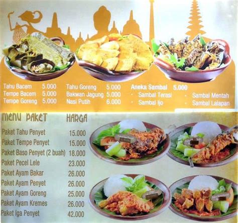 Indonesian Food Menu Menu For Indonesian Food Pondok Aren Tangerang