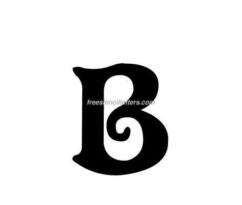 Print B Letter Stencil Free Stencil Letters