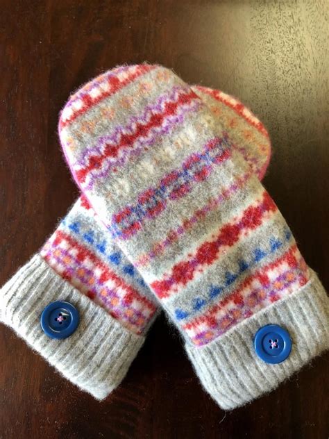 Upcycled Wool And Cashmere Sweater Mittens Etsy Sweater Mittens