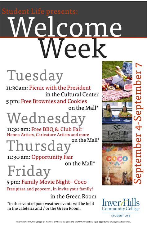 Welcome Week Student Bulletin