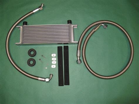 New Mga Mgb Oil Cooler Kit 1955 1974 Stainless Lines Hardware And 13 Row