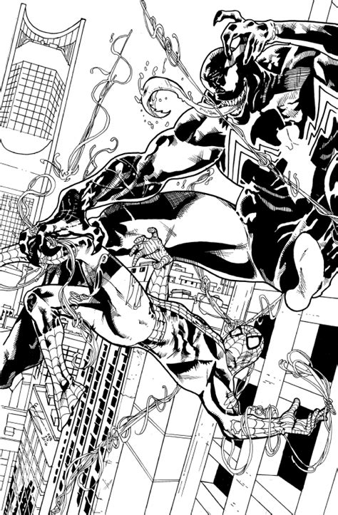 Spider Man Vs Venom By Atlas In Atlas Elis Pin Up Art Comic Art