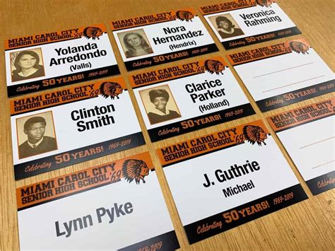 50th Class Reunion Name Tags