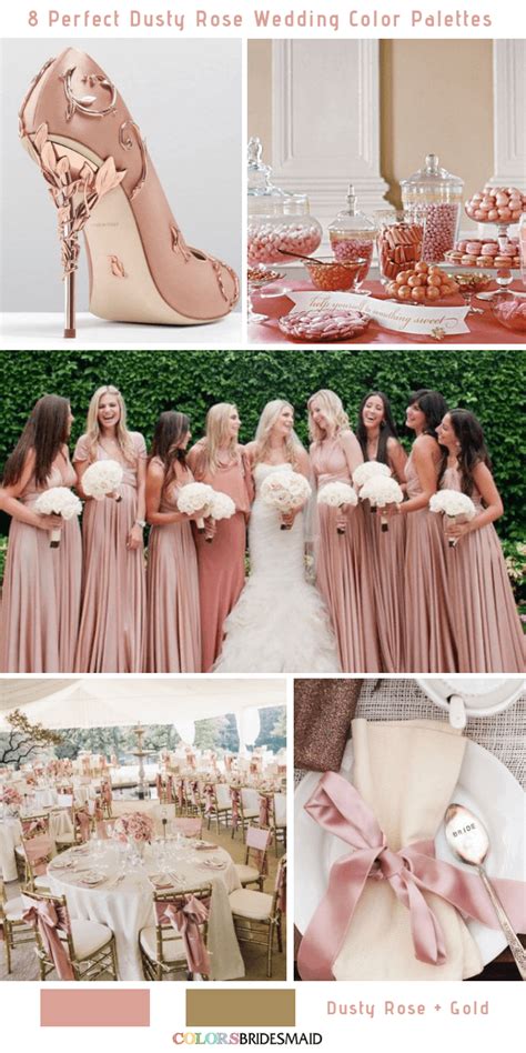 We let you have fun while being educated on best colour combinations. 8 Perfect Dusty Rose Wedding Color Palettes for 2019 ...