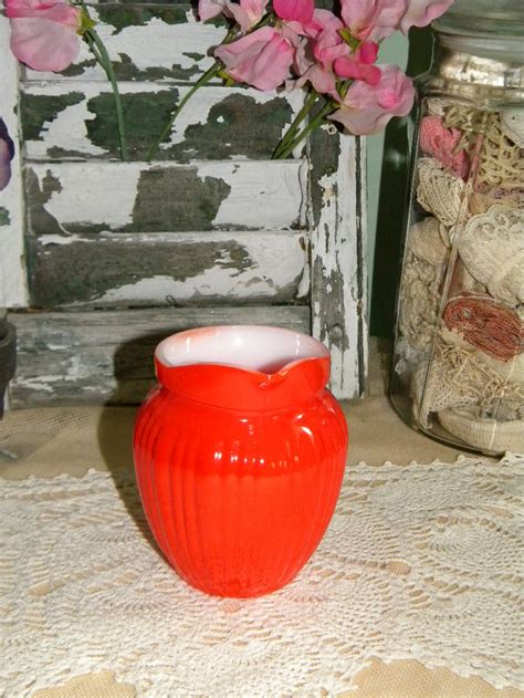 Vintage Hazel Atlas Rainbow Milk Glass 4 Creamer Pitcher Etsy