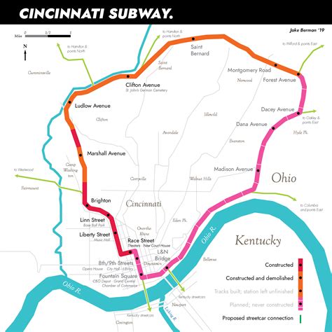 Cincinnati Public Transportation Map - Transport Informations Lane