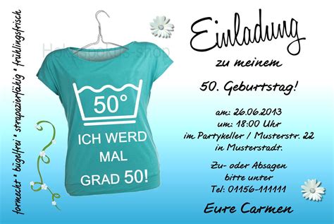 Mit einladungstexten und motiven zum 50. Einladung Geburtstag 50 : Einladung Zum 50 Geburtstag ...