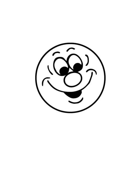 Silly Face Emoticon Coloring Page Coloring Sky Silly Faces