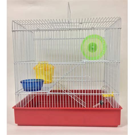 Yml 3 Level Red Hamster Cage 15 L X 11 W X 18 H Petco