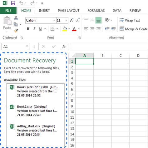 How To Recover Unsaved Excel File Use Excel Autosave Autorecover Features