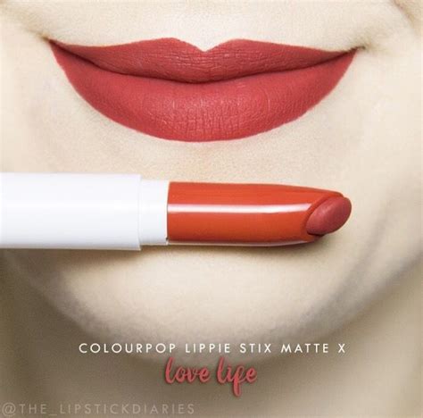 Colourpop Matte X Lippie Stick Love Life Colourpop Matte Colourpop