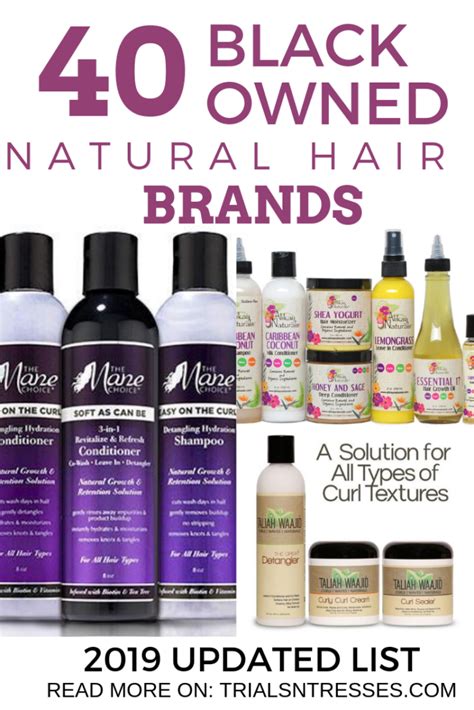 Black Owned Natural Hair Brands 2019 Updated List Millennial In Debt Hair Brands Natural