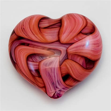 Heart Paperweight By Jacob Pfeifer Art Glass Paperweight Artful Home
