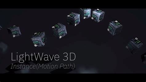 Lightwave 3d 라이트웨이브3d 모션패스 Instance Youtube